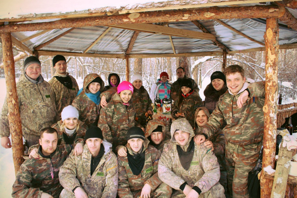 Новый год 2014 корпоратив пейнтбол