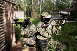 Пейнтбол в лесу